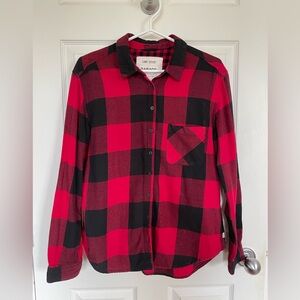 Garage - red X black long sleeve shirts M size